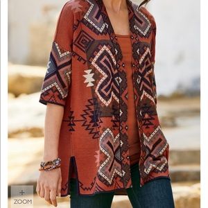 Peruvian Connection Cardigan Size Small